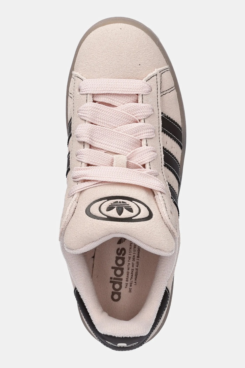 Σουέτ αθλητικά παπούτσια adidas Originals Campus 00s χρώμα: μπεζ, JQ4370 φωτογραφία