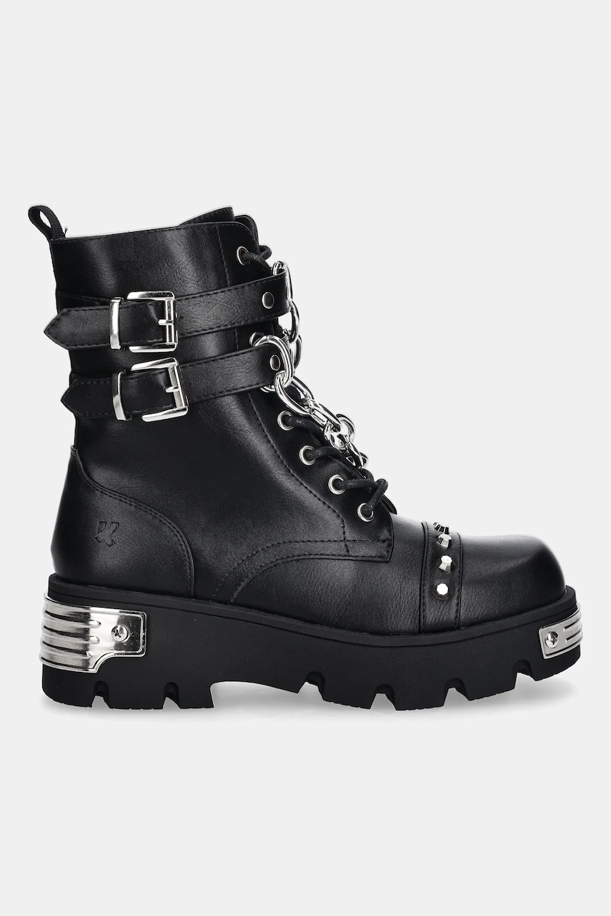 Полусапожки Koi Footwear цвет чёрный на платформе Shackled Shadows Heavy Duty Полусапожки Koi Footwear цвет чёрный на платформе Shackled Shadows Heavy Duty