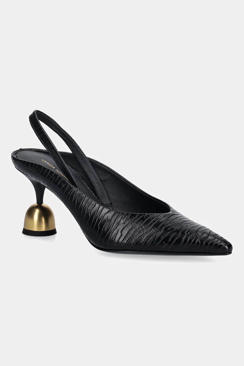 Vanda Novak stilettos de piele Lucy culoarea negru, Lucy