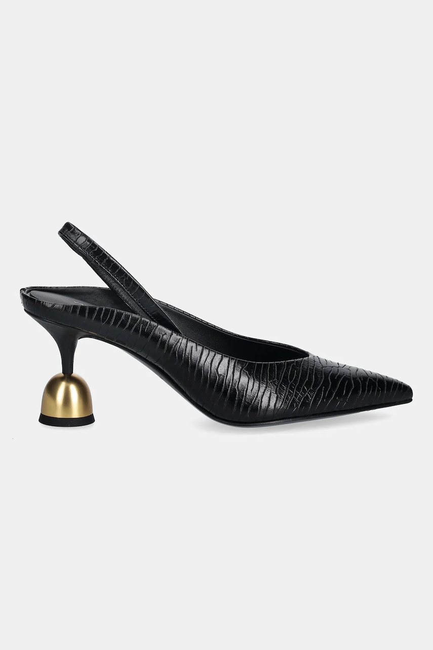 Vanda Novak stilettos de piele Lucy culoarea negru, Lucy