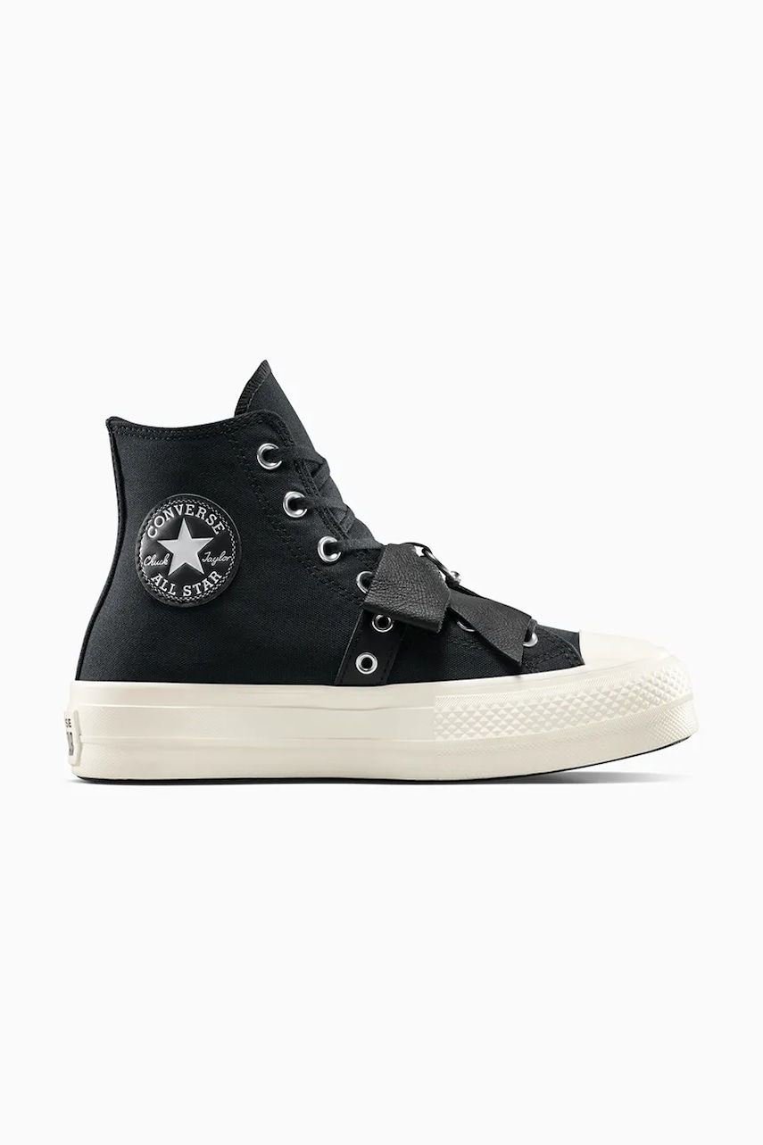 Converse teniși Chuck Taylor All Star Lift culoarea negru, A15166C