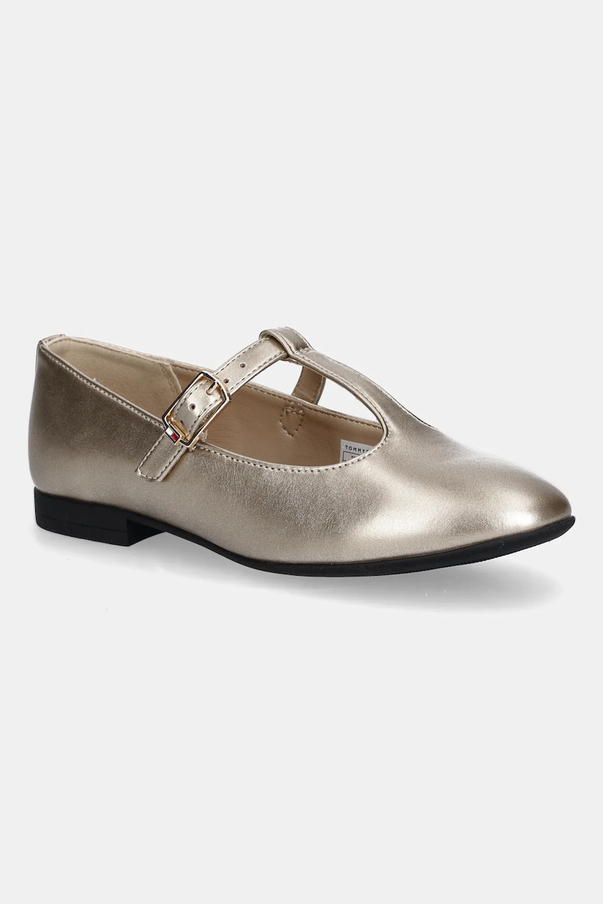 Levně Dětské balerínky Tommy Hilfiger zlatá barva, T3A3-34001