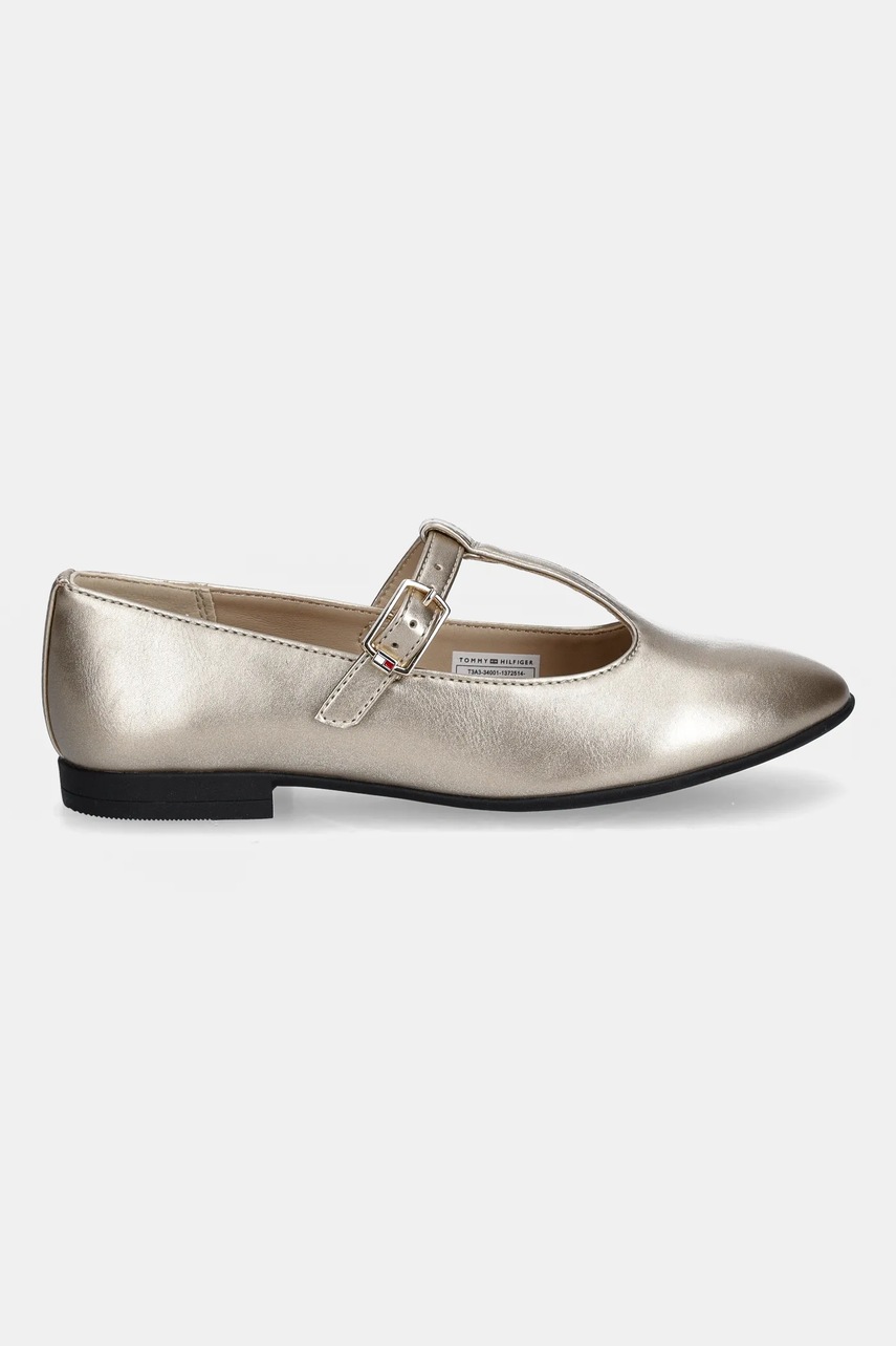 Дитячі балетки Tommy Hilfiger колір золотий T3A3-34001