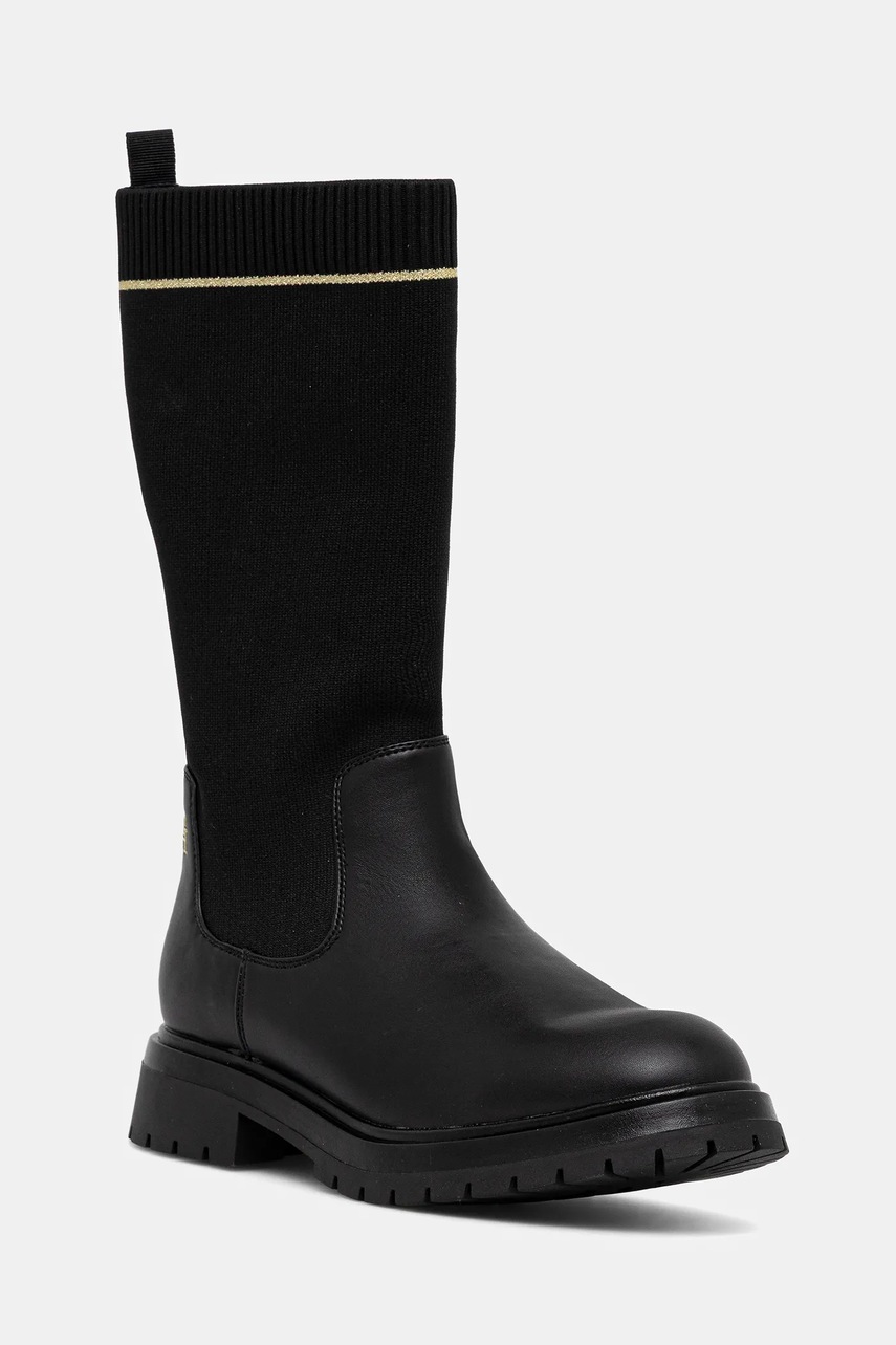 Levně Dětské holínky Tommy Hilfiger černá barva, T3A6-34020