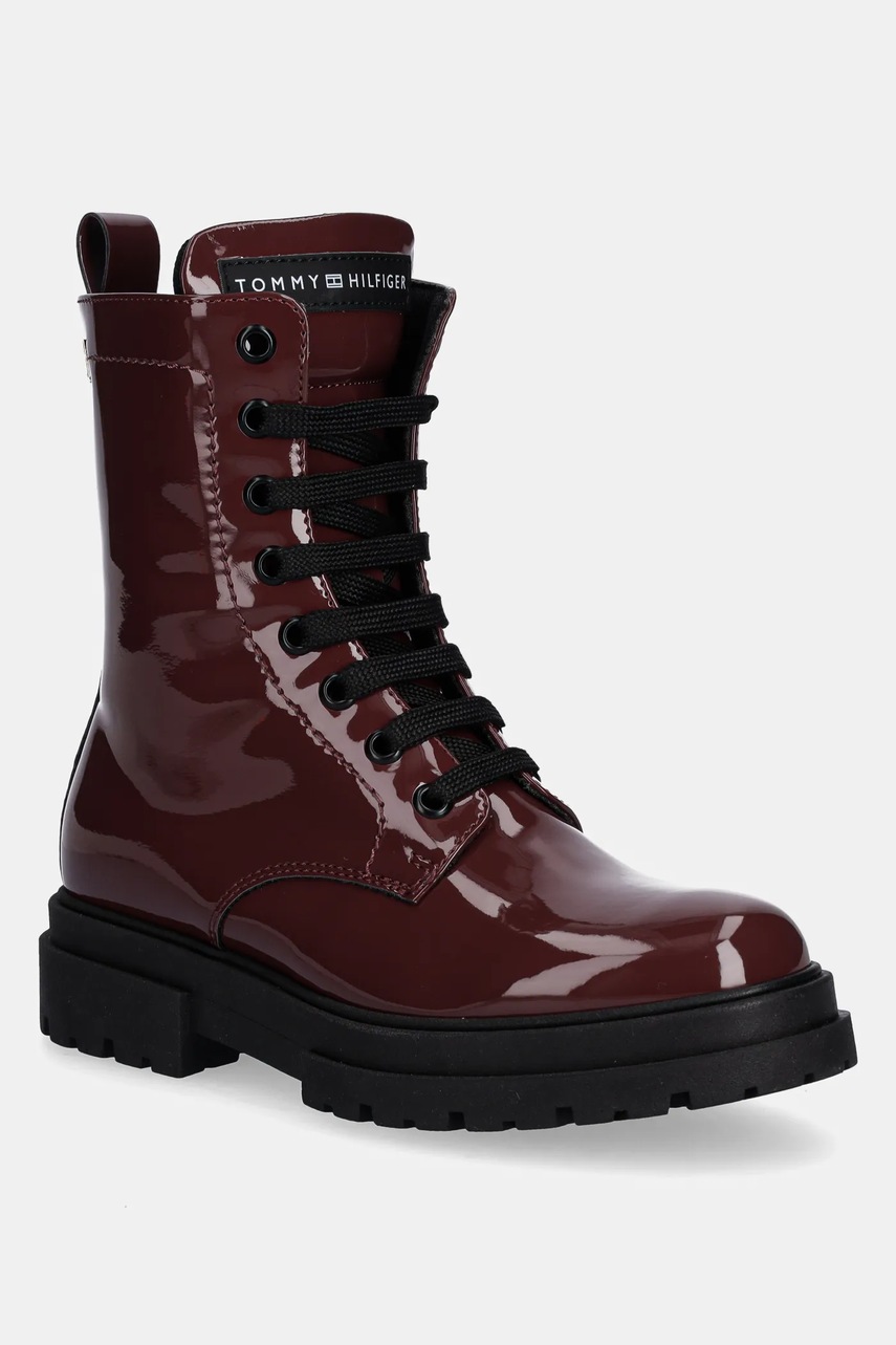 Levně Dětské boty Tommy Hilfiger červená barva, T4A5-34025