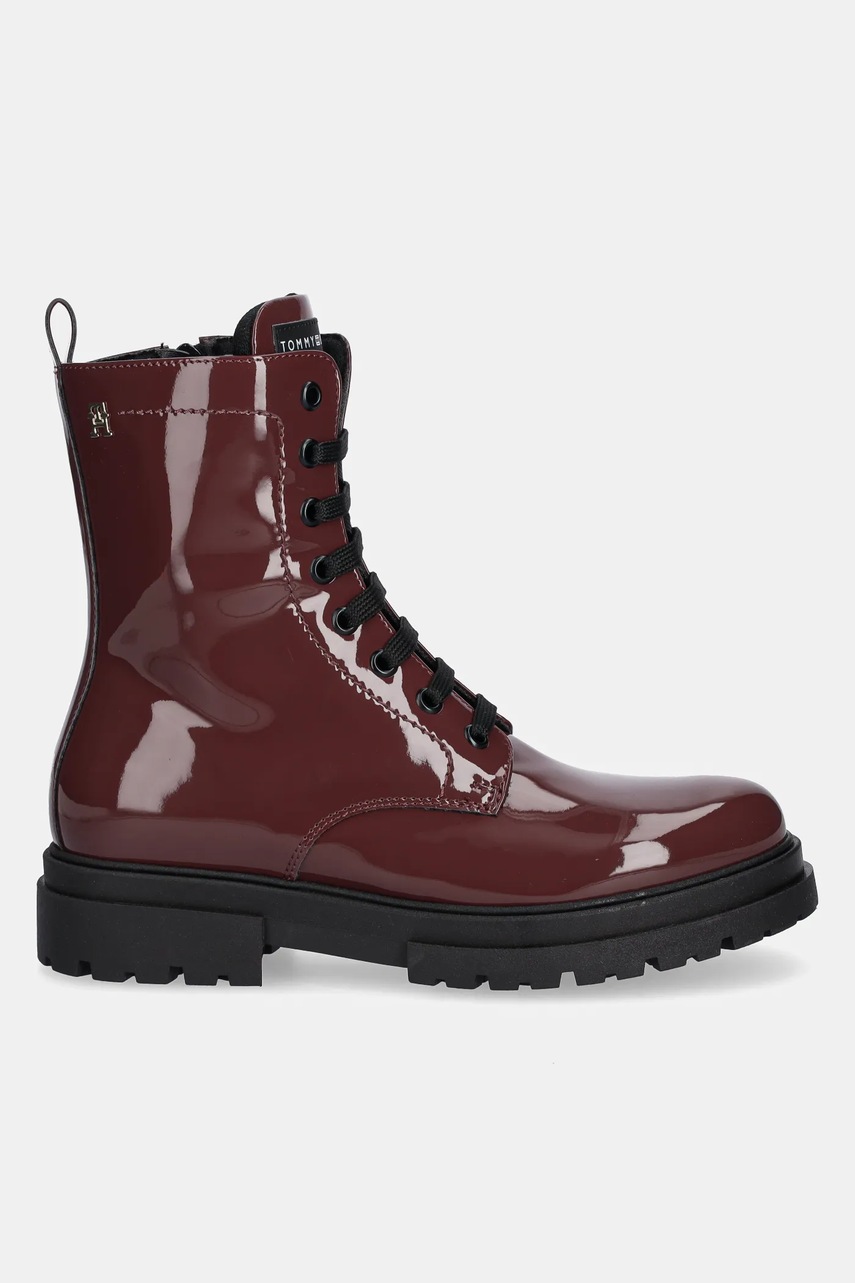 Детские ботинки Tommy Hilfiger цвет красный  T4A5-34025