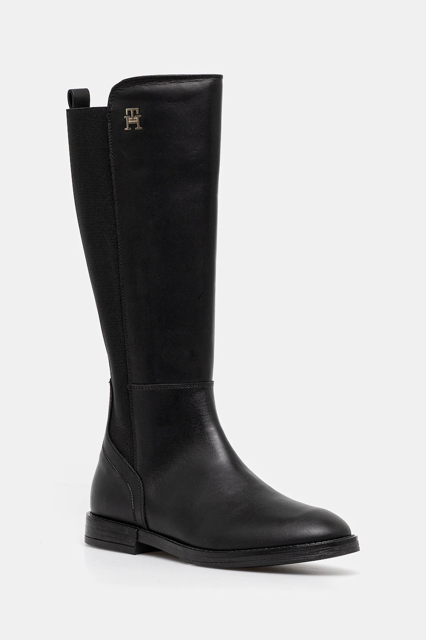Levně Dětské holínky Tommy Hilfiger černá barva, T4A6-34036