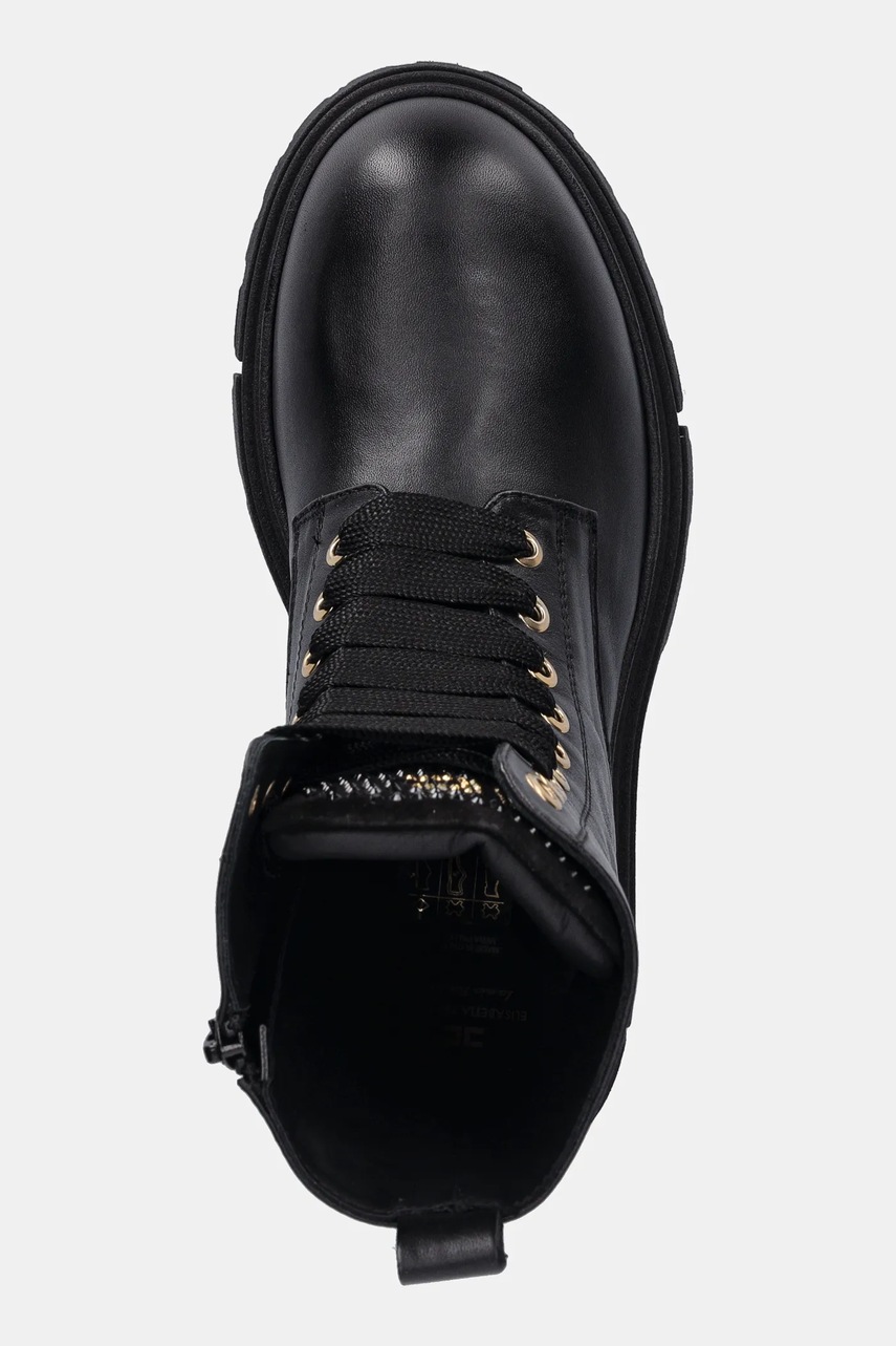 Dětské kožené workery Elisabetta Franchi (obrázek 4)