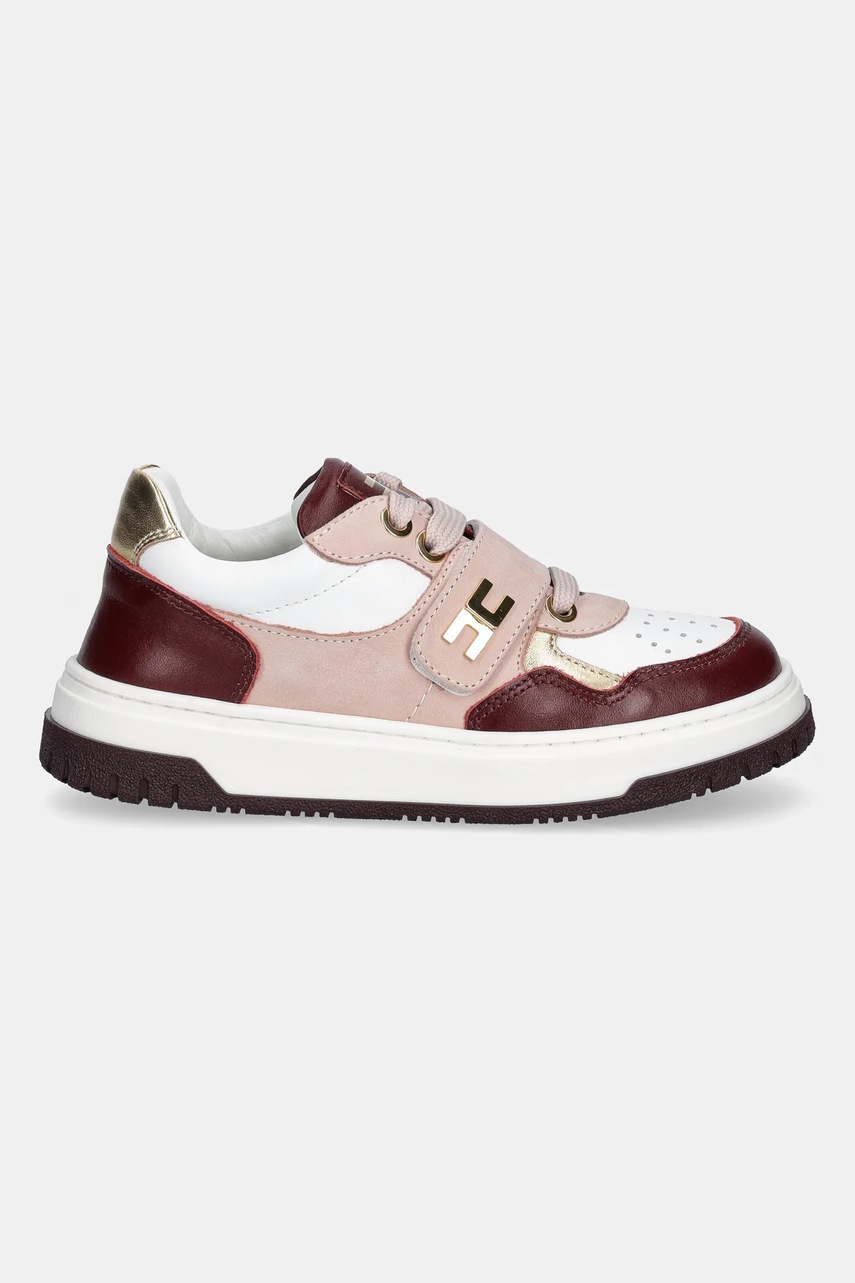 Кожаные кроссовки Elisabetta Franchi цвет розовый F4A9-E0345