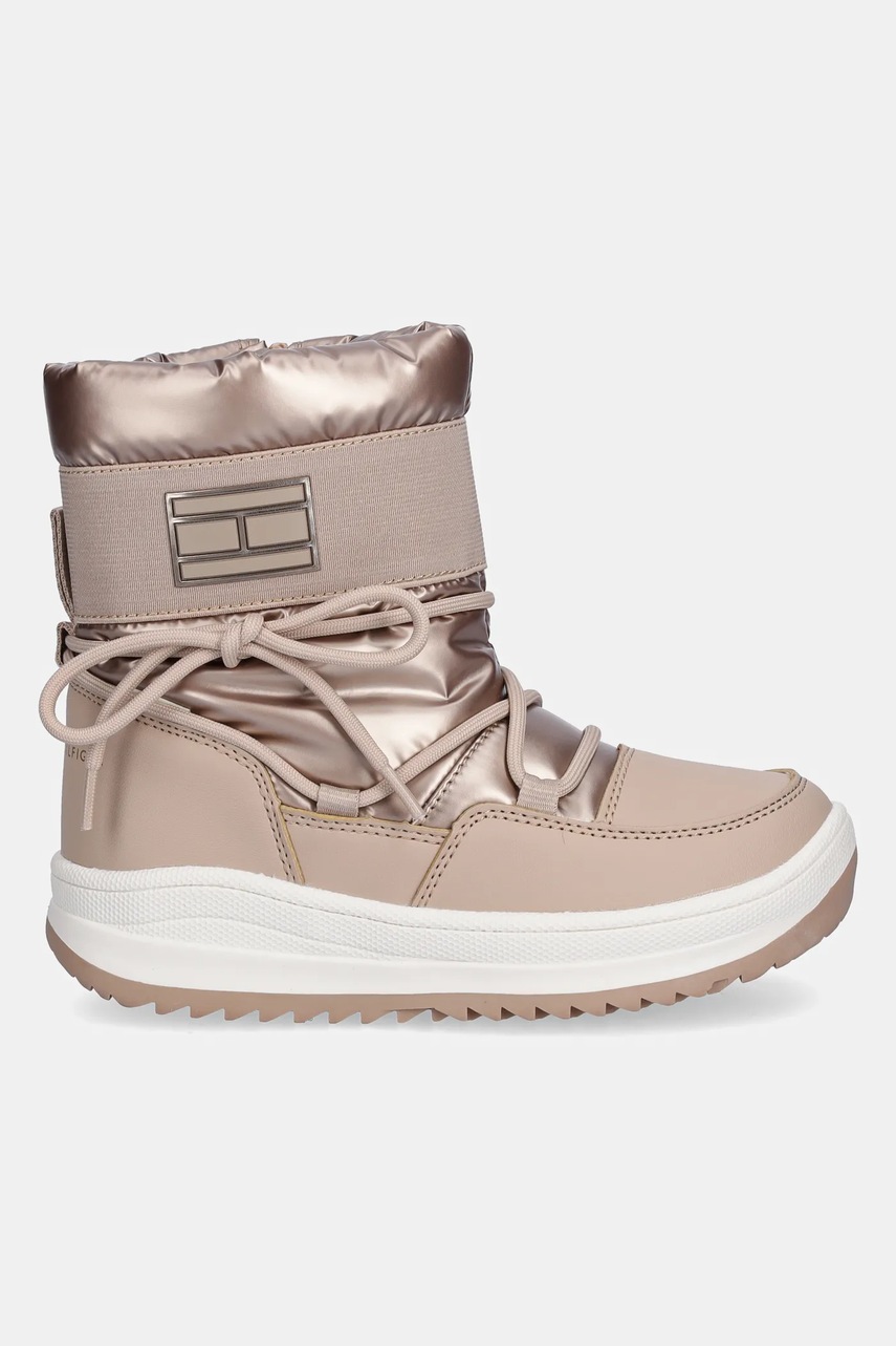 Детские зимние сапоги Tommy Hilfiger цвет бежевый T3A5-34052