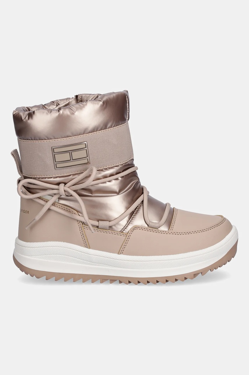 Детские зимние сапоги Tommy Hilfiger цвет бежевый T3A5-34052