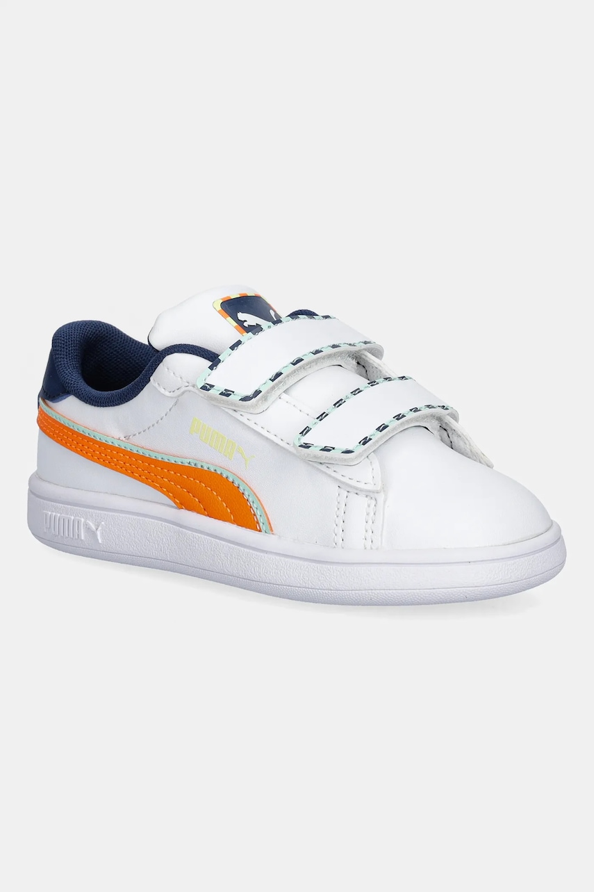 Puma sneakers pentru copii Puma Smash 3.0 Playdate V Inf culoarea alb, 402828