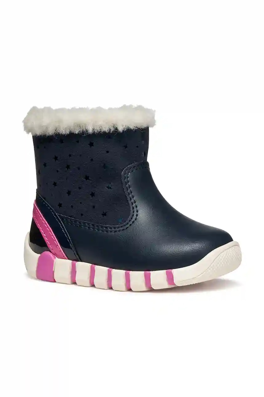 Geox cizme de iarnă pentru copii IUPIDOO culoarea bleumarin, B5658A.0DHBC