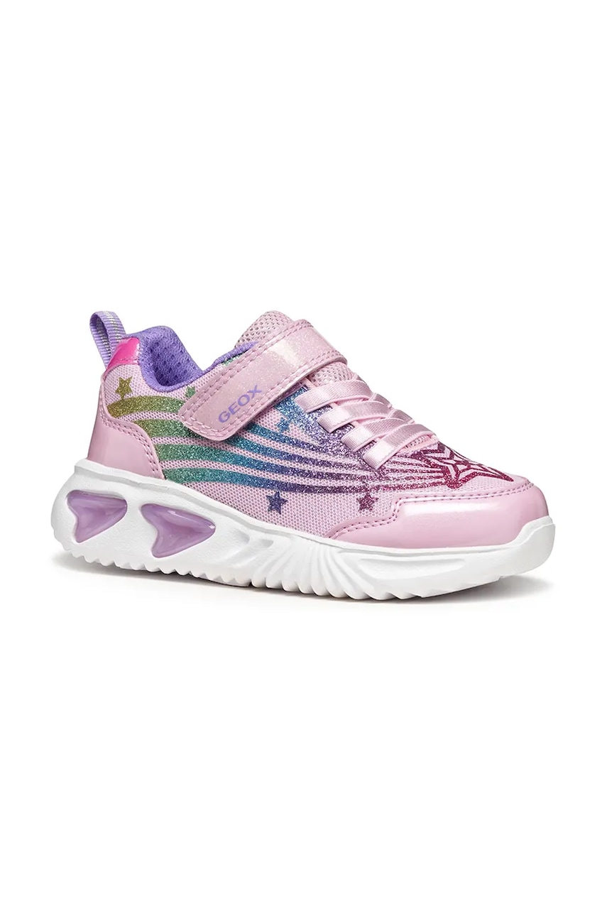 Geox sneakers pentru copii ASSISTER culoarea roz, J56E9B.0ASKN