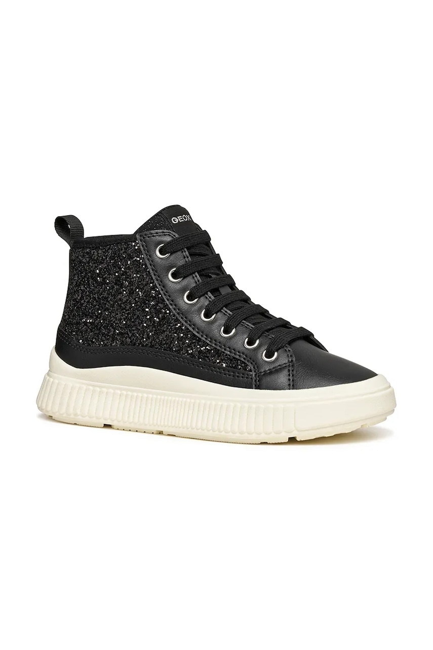 Geox sneakers pentru copii LAQUINNY culoarea negru, J56M3G.0EWBC