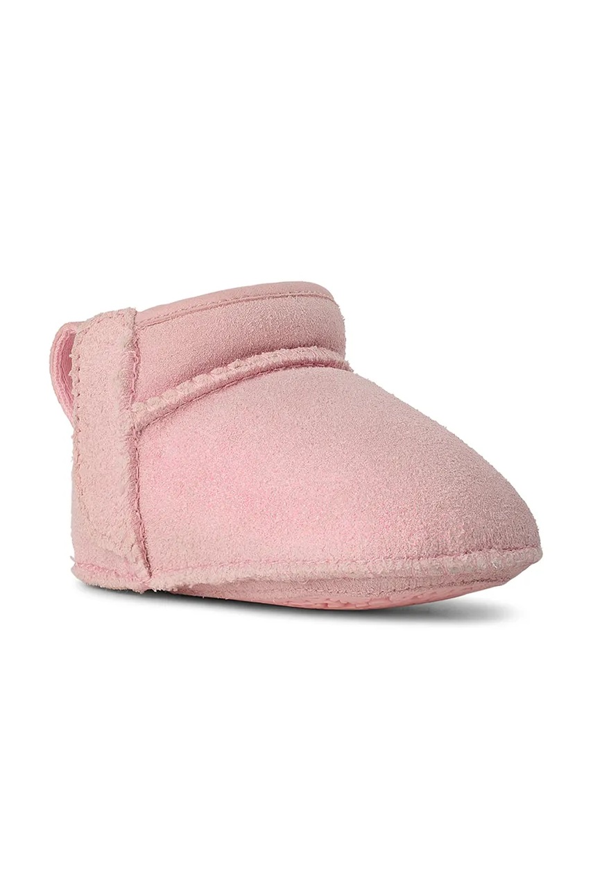 Замшеві зимові черевики для немовлят UGG CLASSIC ULTRA MINI DAZZLE колір рожевий 1174111I