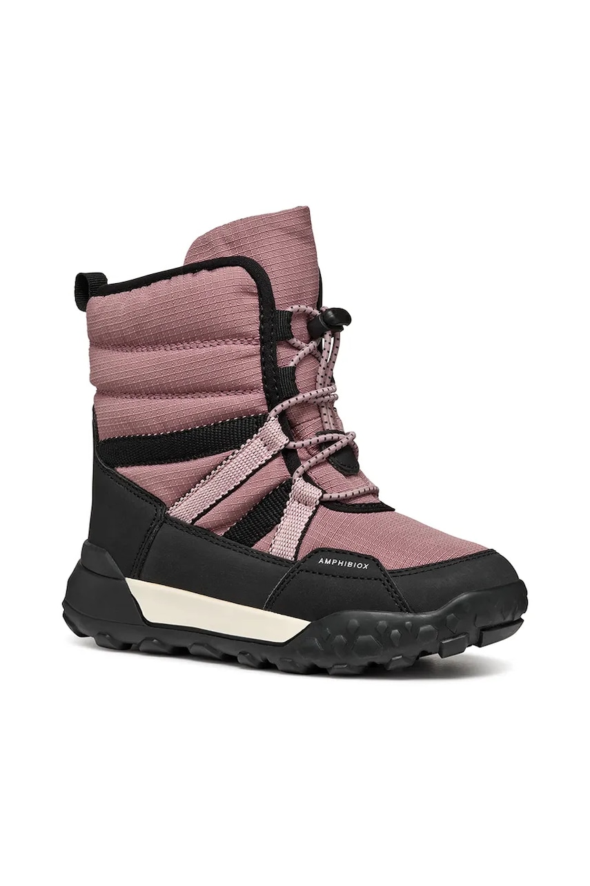 Levně Zimní boty Geox TREKKYUP růžová barva, J46M7F.08V50