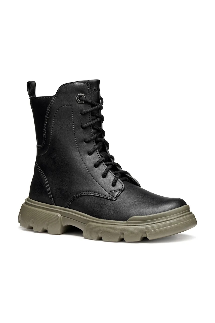 Geox bocanci copii JUNETTE culoarea negru, J56HVB.000BC