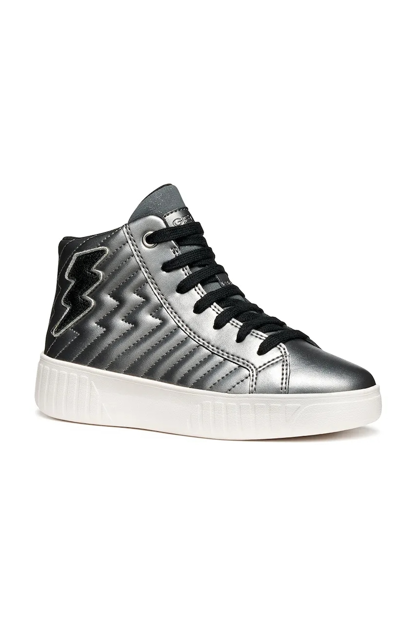 Geox pantofi copii MIKIROSHI culoarea argintiu, J56DVE.000NF