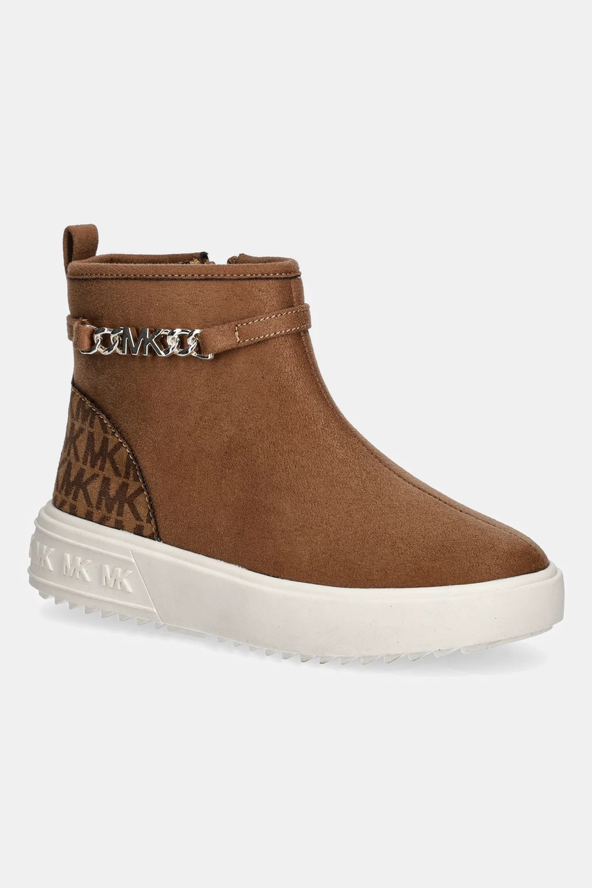 Levně Dětské boty Michael Kors EMMET CHAIN hnědá barva, MK02947210