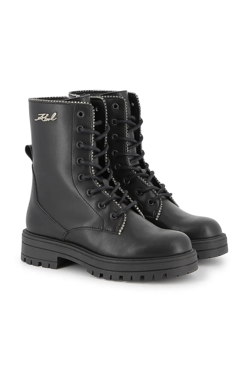 Karl Lagerfeld botine culoarea negru, Z30983