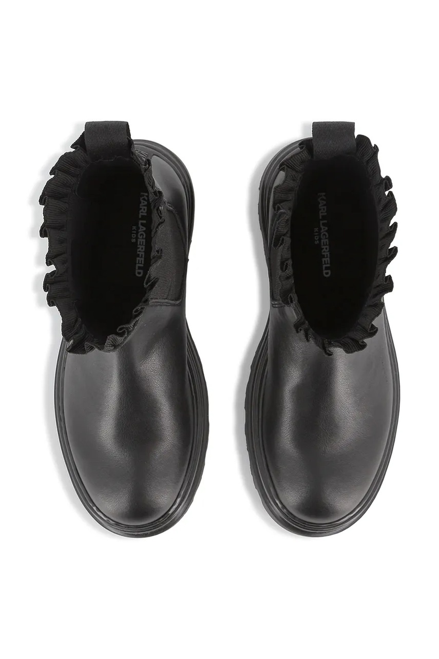 Dětské kožené kotníkové boty Karl Lagerfeld (obrázek 4)