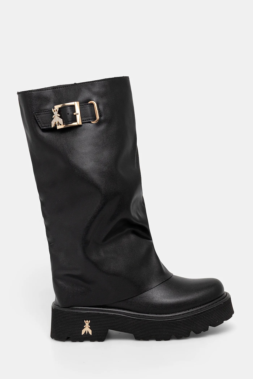 Детские кожаные сапоги Patrizia Pepe цвет чёрный PPJ968 в Черновцах Детские кожаные сапоги Patrizia Pepe цвет чёрный PPJ968 в Черновцах