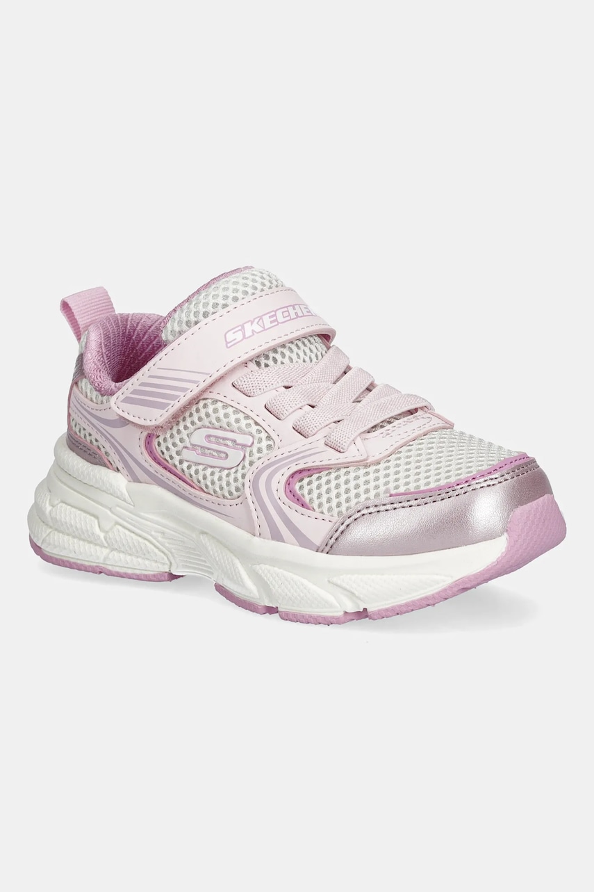 Levně Dětské tenisky Skechers RETRO-GRAPH růžová barva, 303692L