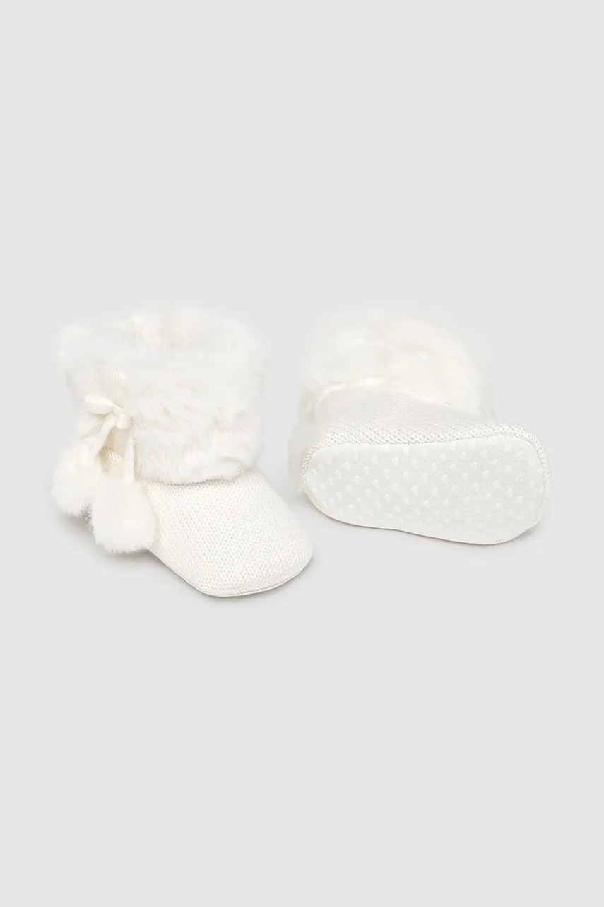 Mayoral Newborn pantofi pentru bebeluși culoarea bej, 9954