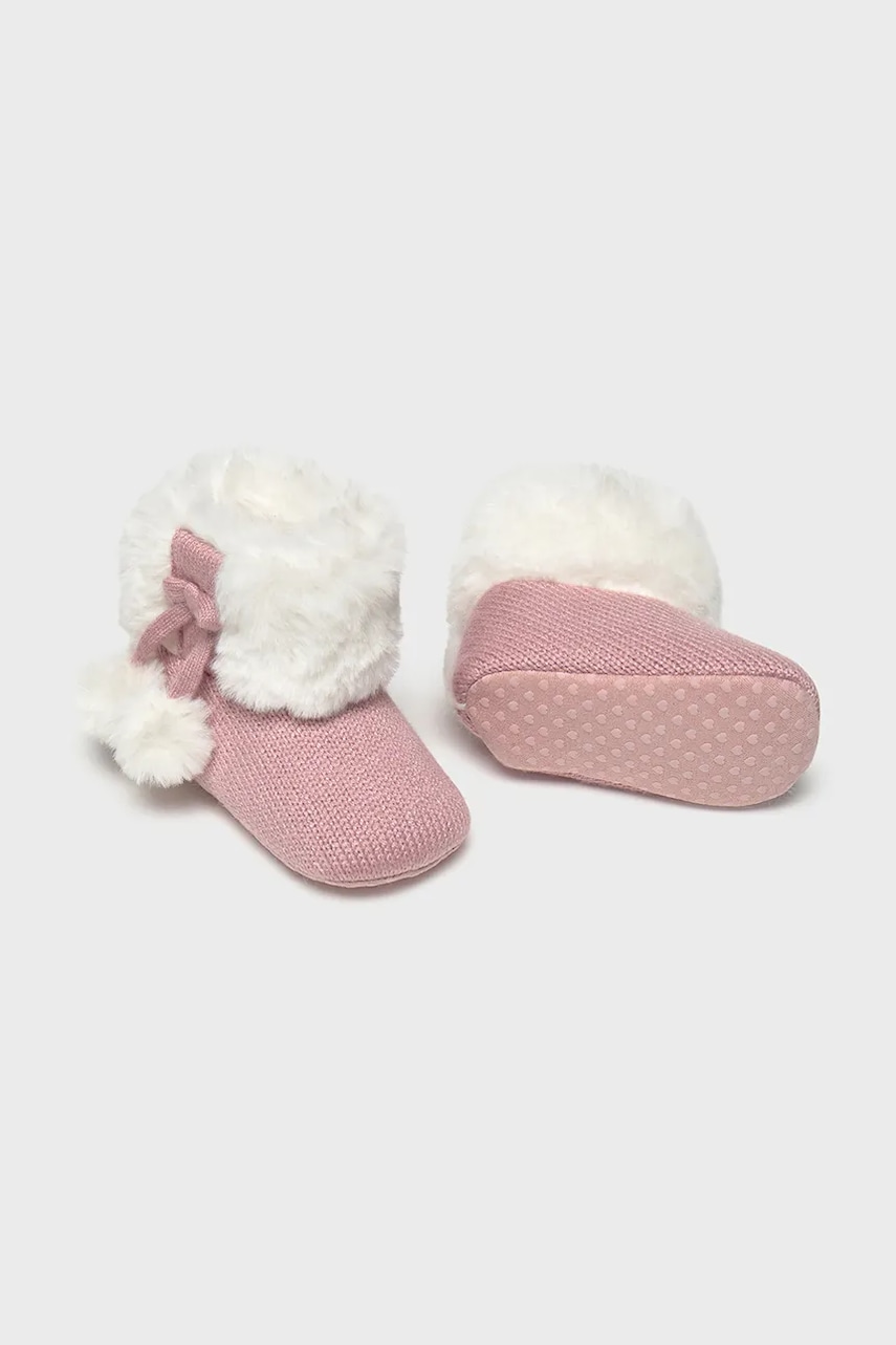 Обувь для новорождённых Mayoral Newborn цвет розовый 9954 Обувь для новорождённых Mayoral Newborn цвет розовый 9954
