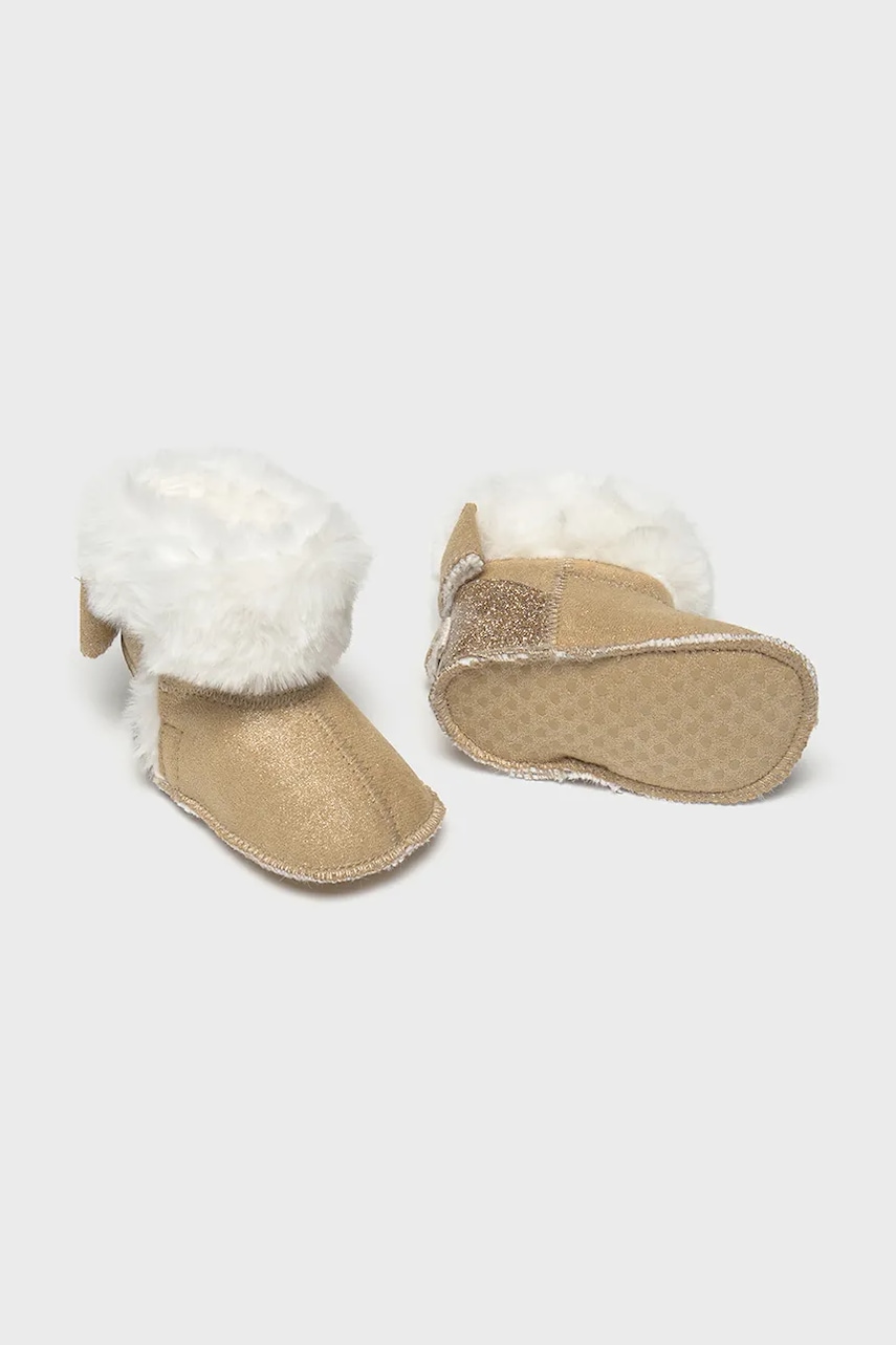 Mayoral Newborn pantofi pentru bebeluși culoarea bej, 9965