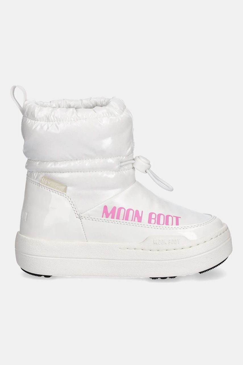 Детские зимние сапоги Moon Boot MB JR PARK TUBE MID GLITTER WP цвет белый 80D3440110