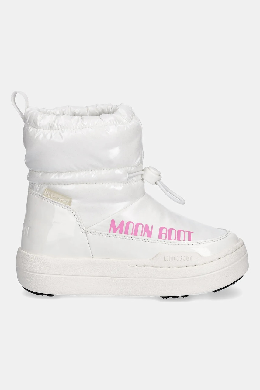 Детские зимние сапоги Moon Boot MB JR PARK TUBE MID GLITTER WP цвет белый 80D3440110 Детские зимние сапоги Moon Boot MB JR PARK TUBE MID GLITTER WP цвет белый 80D3440110