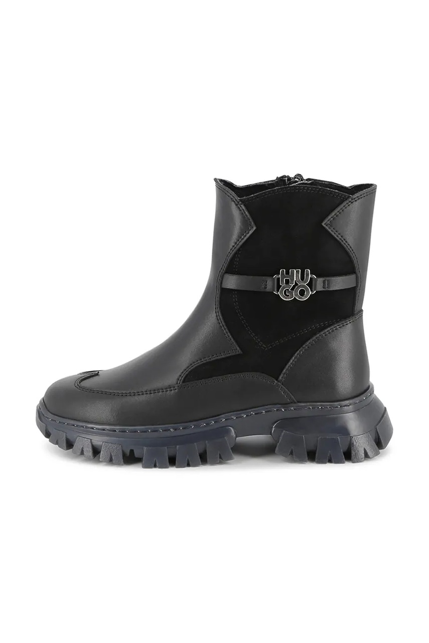 Детские ботинки HUGO цвет чёрный  G00542