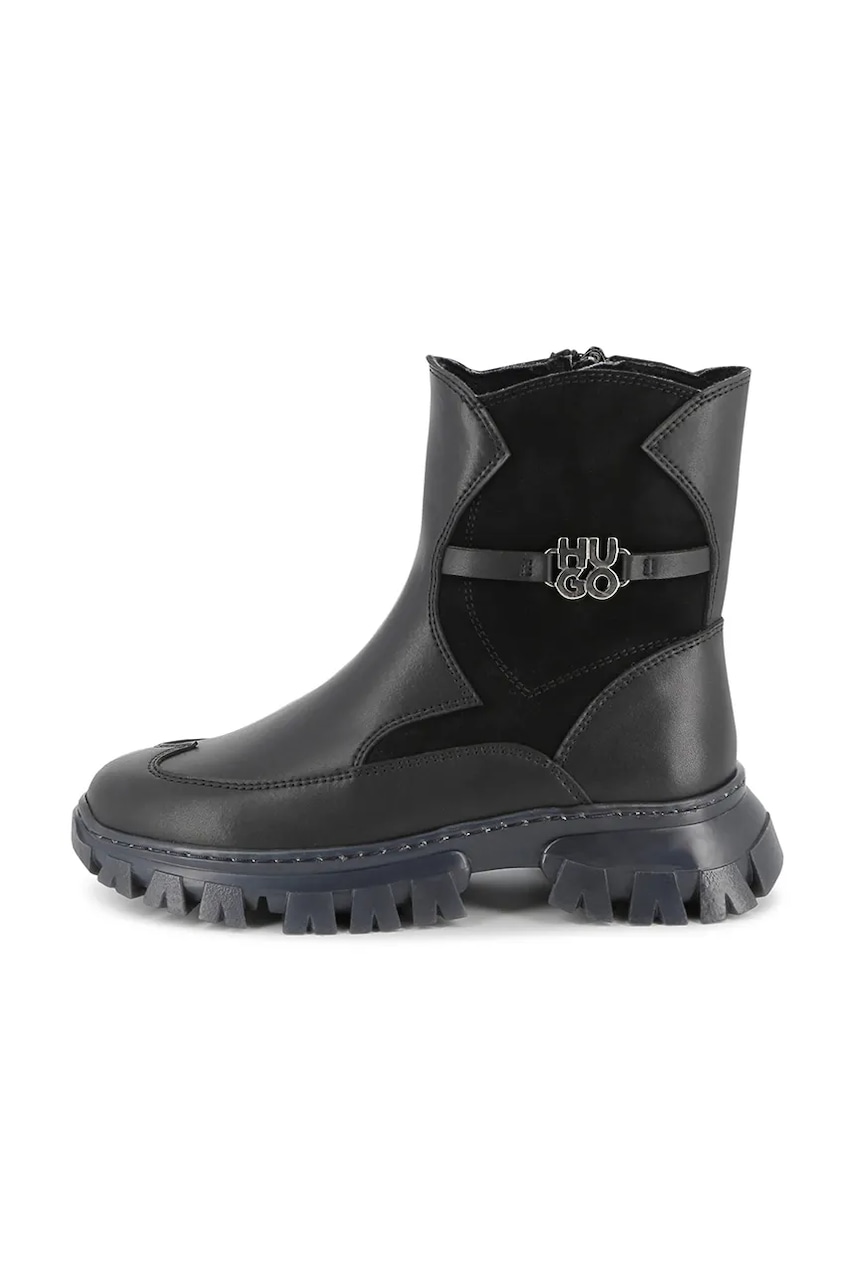 Детские ботинки HUGO цвет чёрный G00542 в Луцке Детские ботинки HUGO цвет чёрный G00542 в Луцке