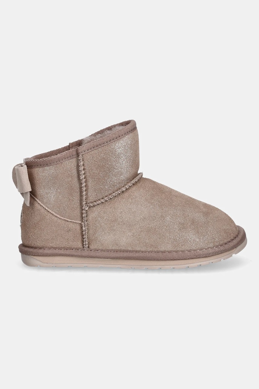 Детские замшевые сапоги Emu Australia Rigel Shine Kids цвет розовый K13242