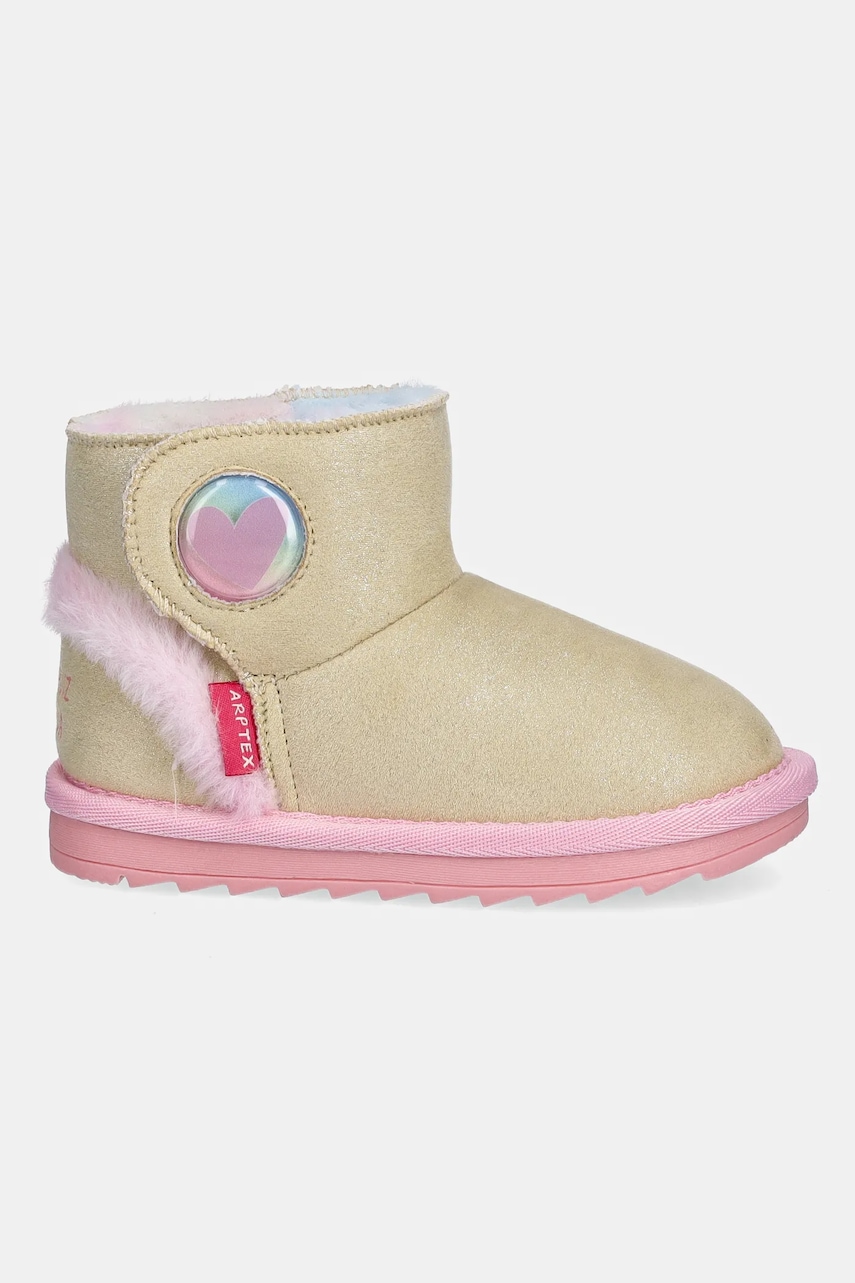 Детские зимние сапоги Agatha Ruiz de la Prada цвет бежевый 251985 Детские зимние сапоги Agatha Ruiz de la Prada цвет бежевый 251985