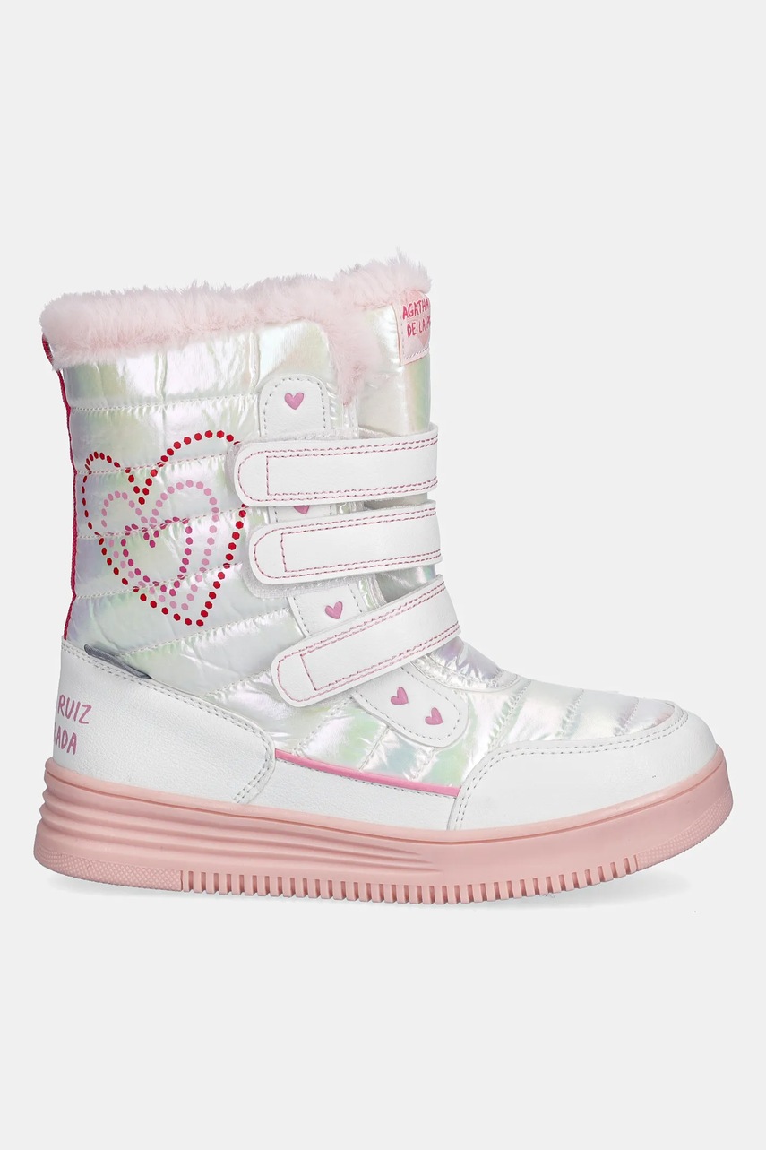 Детские сапоги Agatha Ruiz de la Prada цвет белый 251991 Детские сапоги Agatha Ruiz de la Prada цвет белый 251991