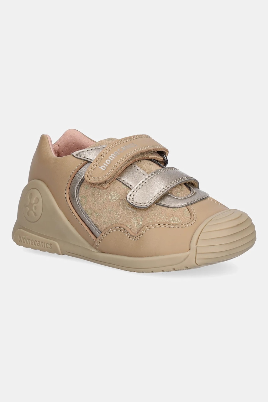 Biomecanics încălțăminte din piele pentru copii culoarea verde, 251103