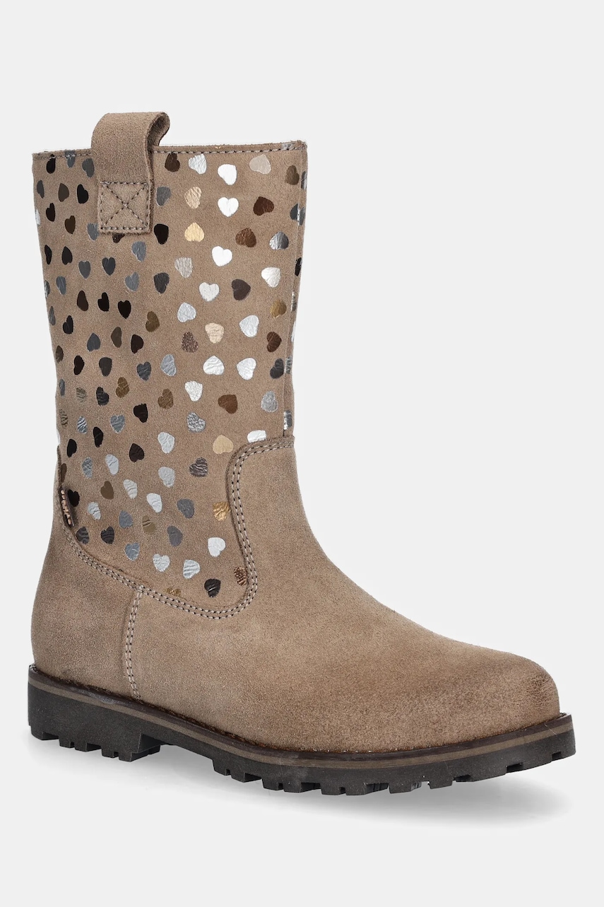 Froddo cizme din piele întoarsă pentru copii MAXINE TEX culoarea bej, G3160225