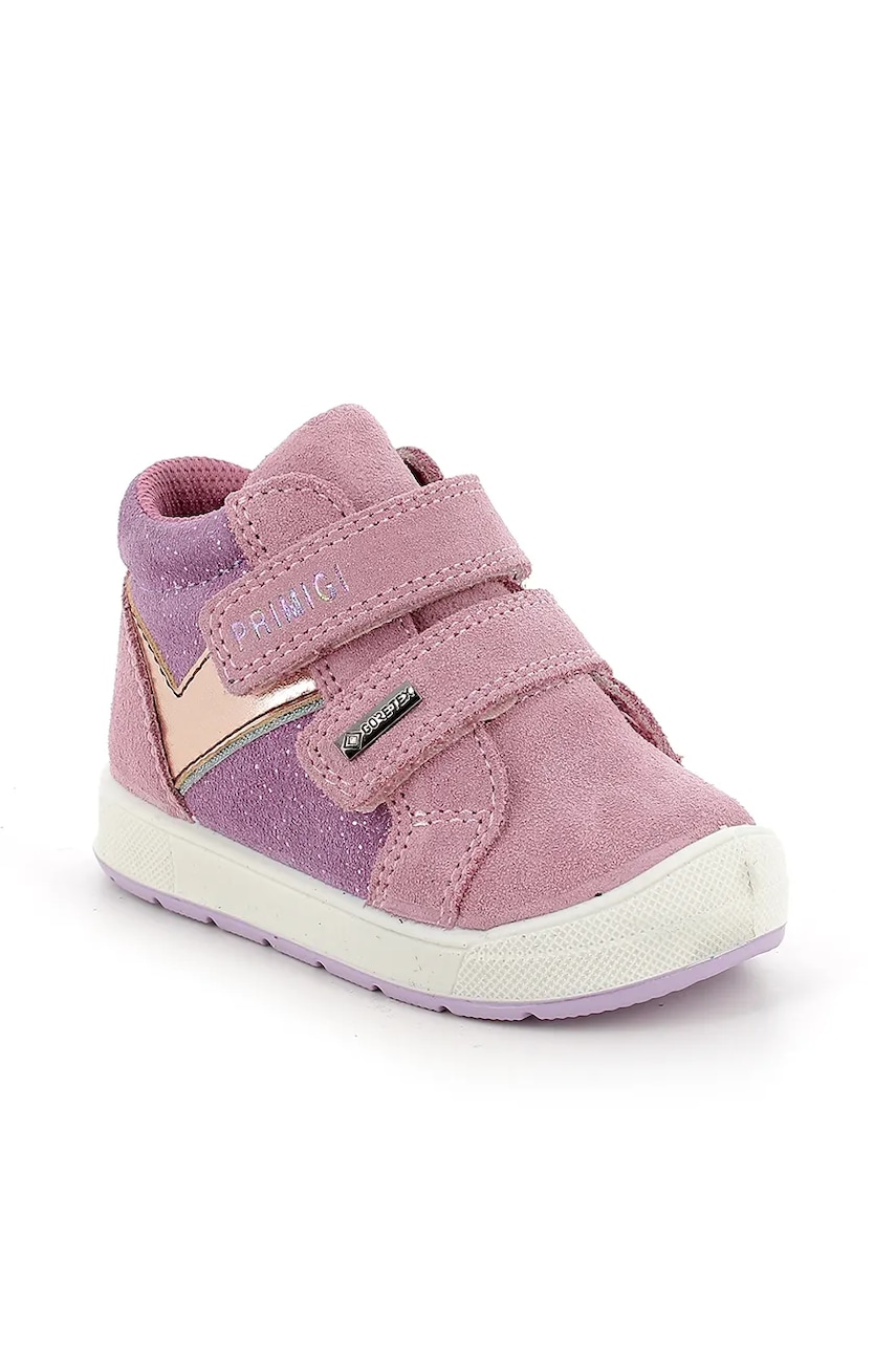 Primigi pantofi din piele întoarsă pentru copii culoarea violet, PQUGT 88547