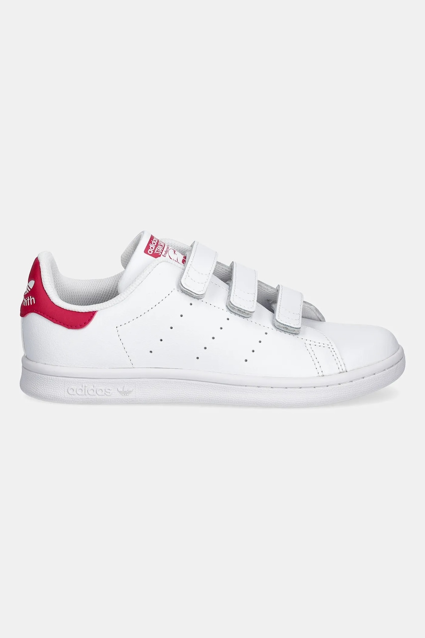 Детские кожаные кроссовки adidas Originals STAN SMITH цвет белый JP9719 Детские кожаные кроссовки adidas Originals STAN SMITH цвет белый JP9719