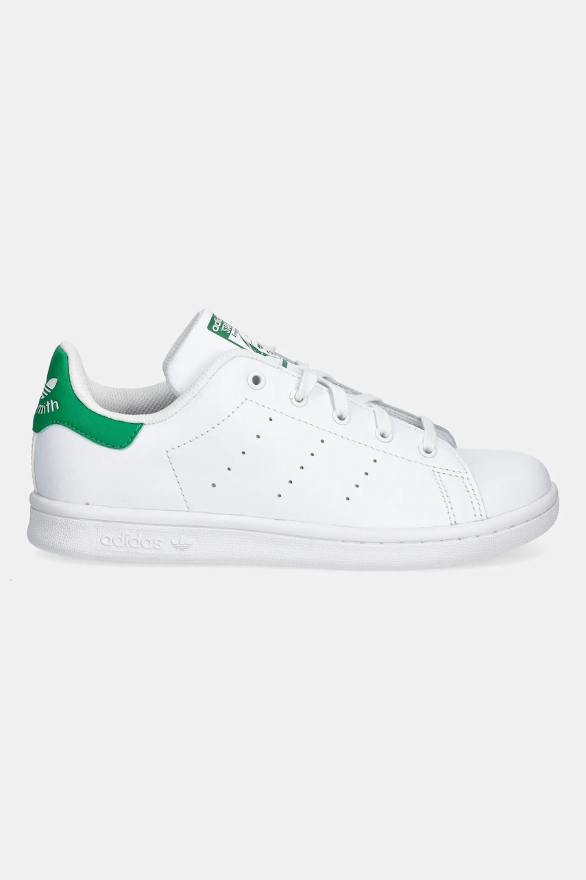 Детские кожаные кроссовки adidas Originals STAN SMITH цвет белый JP9720 Детские кожаные кроссовки adidas Originals STAN SMITH цвет белый JP9720