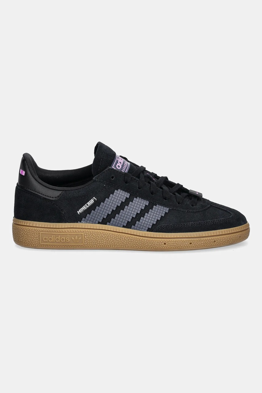 Детские замшевые кроссовки adidas Originals HANDBALL SPEZIAL цвет чёрный JP7995 Детские замшевые кроссовки adidas Originals HANDBALL SPEZIAL цвет чёрный JP7995