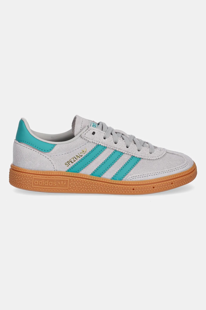 Детские кроссовки adidas Originals HANDBALL SPEZIAL цвет серый JP8002 Детские кроссовки adidas Originals HANDBALL SPEZIAL цвет серый JP8002