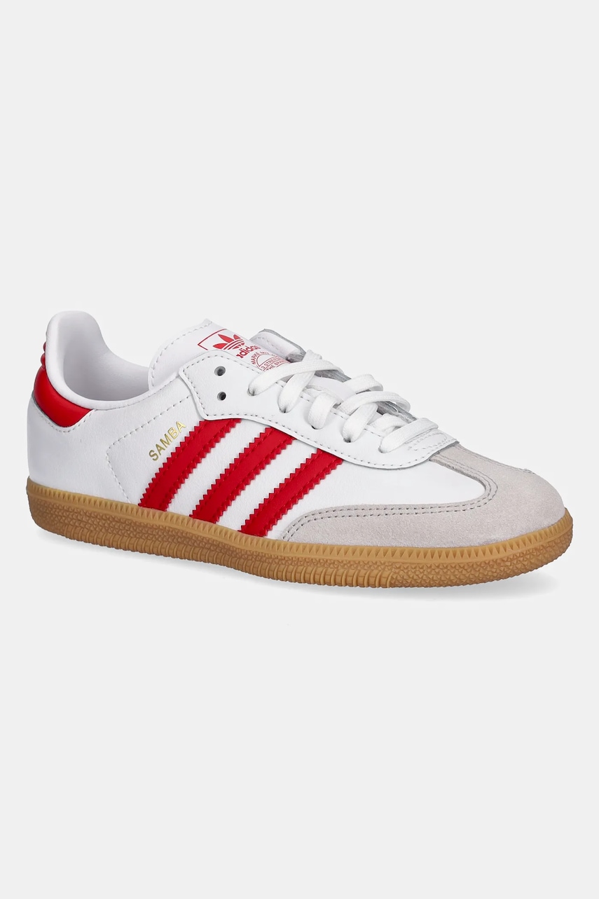 adidas Originals sneakers pentru copii SAMBA OG culoarea alb, JQ2829