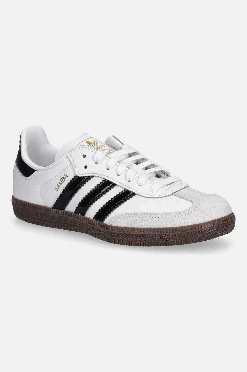 adidas Originals sneakers pentru copii SAMBA OG culoarea alb, JQ2850