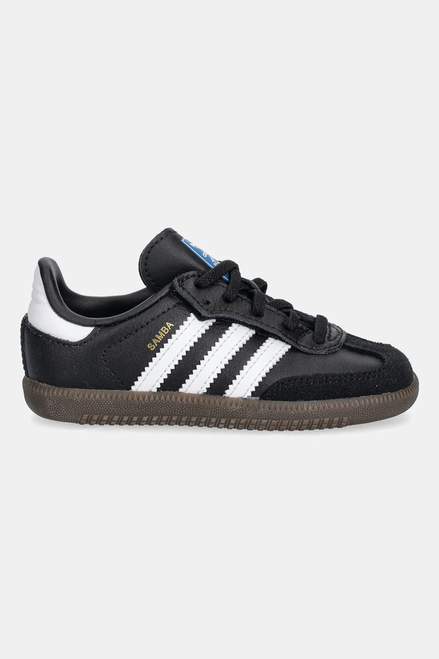 Детские кроссовки adidas Originals SAMBA OG цвет чёрный JQ3192 Детские кроссовки adidas Originals SAMBA OG цвет чёрный JQ3192