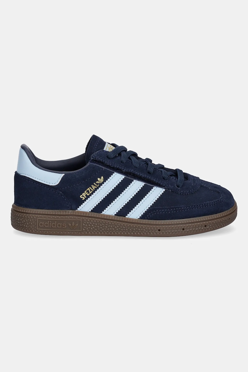 Детские замшевые кроссовки adidas Originals HANDBALL SPEZIAL цвет синий JQ6380 Детские замшевые кроссовки adidas Originals HANDBALL SPEZIAL цвет синий JQ6380