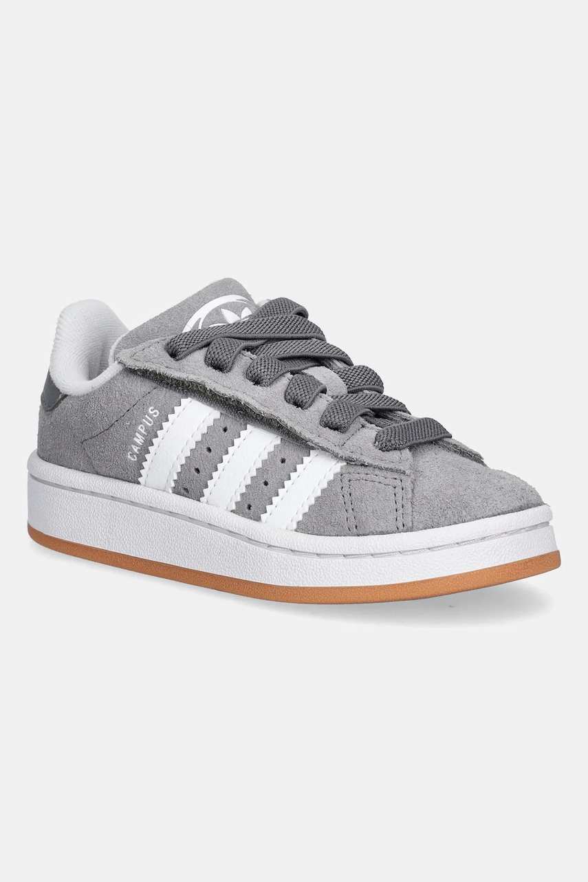 Dětské semišové tenisky adidas Originals CAMPUS 00s šedá barva, JQ6384